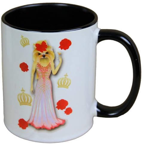 Harald Glööckler Pompöös Tasse Hund mit Abendkleid - designed by