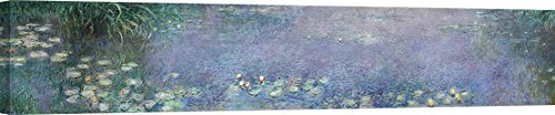 ART PRINT CAFÉ Leinwandbild: Monet, Die Seerosen, Morgen – 150x30