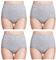 wirarpa Ladies Knickers Cotton Full Briefs High Waisted Underwear Panties for Women Multipack Size XL