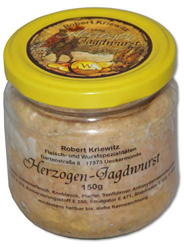 Herzogen Jagdwurst im Glas - Fleischerei Robert Kriewitz - 150g