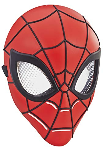 Hasbro Spider-Man, Maschera regolabile di Spider-Man, maschera per travestimenti e giochi di ruolo da 25 cm, per bambini e bambine da 5 anni in su
