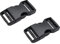 Steckschnallen für 25 mm breite Gurtbänder, 4 Stück, in Schwarz, aus Hartplastik, Steckschnallen-Klickverschluss, Ersatz Steckverschluss, Schnalle Reparatur, Rucksack Gurtschnalle, Steckschließe Gurt