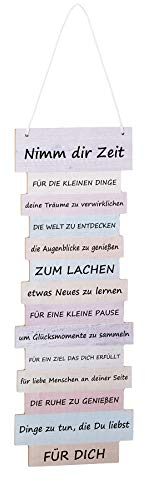 wunderschönes Plankenschild Zeit,Schild,Dekoration,Maße ca. 41 cm x 15 cm,Wandschild Bild mit Spruch,tolle Geschenkidee