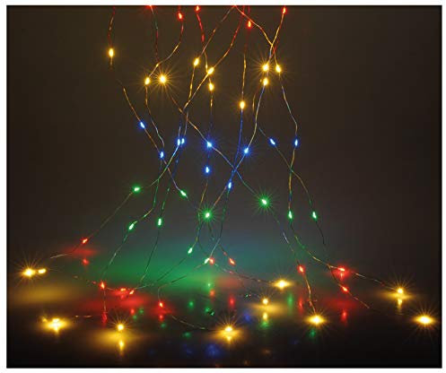 Vanorell 200 LEDs Lichterbündel bunt mit Timer und 8 Funktionen Lichterregen LED Stränge Lichterstränge Lichterbüschel Lichterstrang Lichterkette Wasserfall innen außen