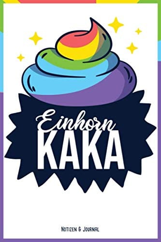 Einhorn KAKA - Notizbuch & Journal: 200 Seiten | A5 | Liniert & Punkteraster abwechselnd | DotGrid | Tagebuch | Bullet Journal | To-Do | Planer | Skizzen | Dotted | Unicorn | Einhorn
