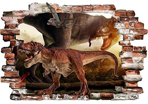 Dinosaurier poster T Rex Dino Kinder Wandtattoo Dino Wandsticker Wandaufkleber Größe 79cmx56cm