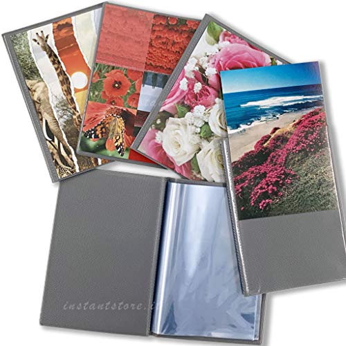 10 álbumes de fotos con fundas para fotografías de 11 x 16 cm, 10 x 15 cm, con tapa blanda, personalizable, frontal y posterior con sobres – Paquete de 10 unidades, total 360 fotos