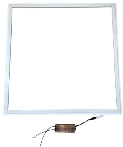 Jandei – Pack 2 Paneles LED 60x60cm. Marcos Luminosos 48W, 4800 lúmenes para Instalación en Falso Techo Modular con Placas Armstrong, 40000 Horas - Driver incluido (Tri-Tono CCT)