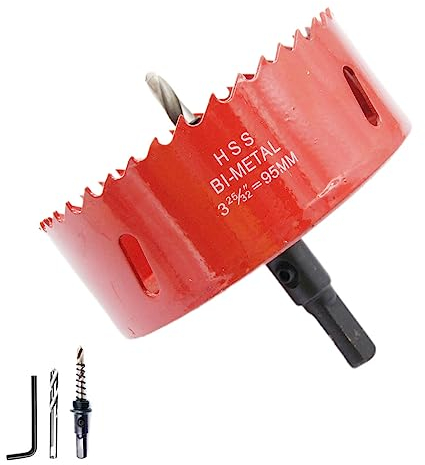 Scie cloche 95mm LAIWEI pour percer des trous dans le bois, le placoplâtre, le PVC, etc. Outil de perçage tranchant et durable