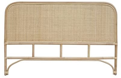 Testata da letto 140 cm in rattan naturale