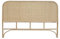 Testata da letto 140 cm in rattan naturale