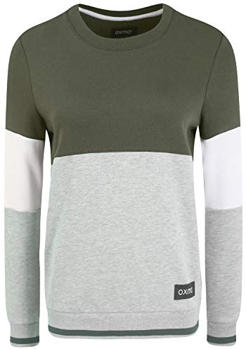 OXMO Omaya Damen Sweatshirt Pullover Sweater mit Rundhalsausschnitt, Größe:XXL, Farbe:Climbing Ivy (190307)