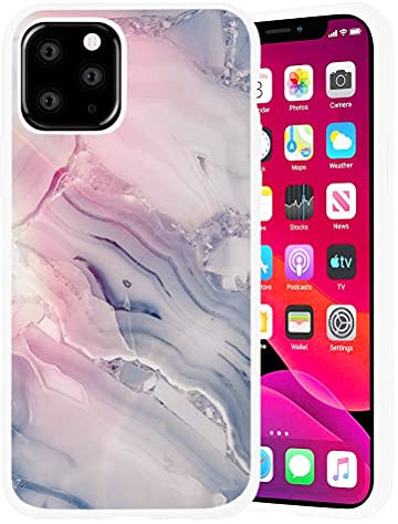 Yoedge Handyhülle iPhone 6 Plus/6s Plus Hülle 5,5, Rosa Marmor Muster TPU Bumper mit Silikon Weiche Schlank Schutzhülle Handytasche Gummi Dünn Flexibel Case Stoßfest Handy hülle für iPhone 6S Plus
