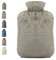 BICAREE Wärmflasche mit Bezug, 2 l PVC-Wärmtasche zur Schmerzlinderung, Nacken, Schulterschmerzen und Handfüße, Menstruationskrämpfe, Wärmekompresse und Kältetherapie (Hellgrün)