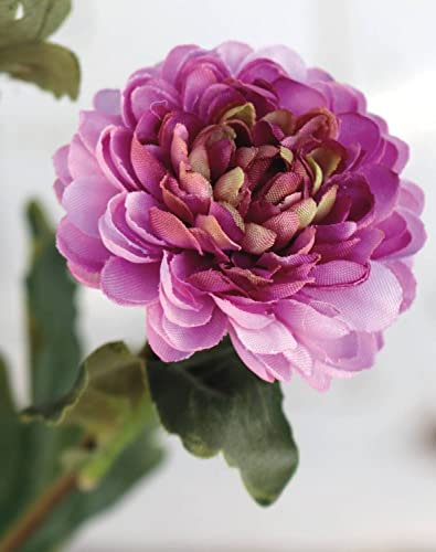 artplants.de Crisantemo Artificial Ryon, Morado, 70cm, Ø3-5cm - Crisantemo Decorativo