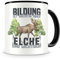 Samunshi® Elch Tasse mit Spruch Bildung Wichtig Elche Wichtiger Geschenk für Elch Fans Kaffeetasse Lustige Tassen zum Geburtstag 300ml