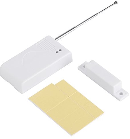Fenstermagnetsensor, 433MHZ Drahtloser Türfenstereingang Magnetsensor Alarm Anti-Diebstahl-Haussicherheitssystem mit Selbstklebendem Aufkleber