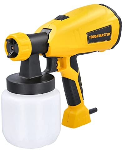 Pulvérisateur de Peinture 400 W HLVP 3 Motifs 3 Buses 800 ML Pistolet électrique pour Meubles, armoires, clôtures, Murs, Portes, chaises de Jardin, Peinture à la Maison TOUGH MASTER
