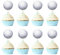 Gyufise 36 Stück Volleyball-Cupcake-Topper, Sportbälle, Cupcake-Plektren, Volleyball-Geburtstagskuchen-Dekorationen für Volleyball-Mottoparty, Babyparty, Sport, Spiel, Party-Dekorationen