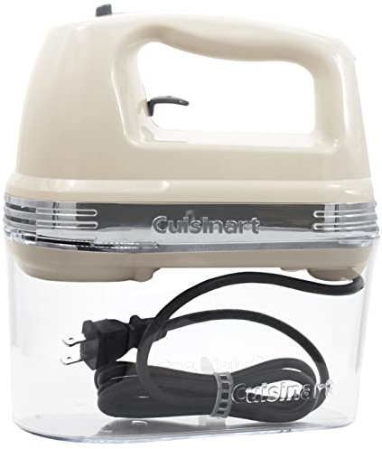 Cuisinart HM-90SCRM Power Advantage Plus 9-Speed Handheld Mixer with Storage Case, Cream