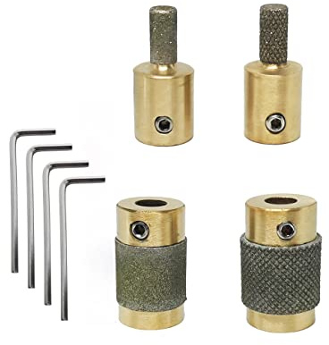 Jarshtime Diamond Glass Grinder Bits 4 PCS - Stained Grinding Wheel With 3/4 1/4 Inch Grinder Heads