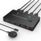 Switch KVM USB C 4K a 60 Hz, switcher USB C per 2 computer che condividono 1 monitor HD HDMI e 4 dispositivi USB, con erogazione di potenza da 100 W, switch USB-C con cavo USB-C, cavo HDMI 2.0