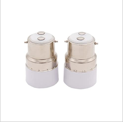 für 5 x Bajonettsockel BC B22 auf kleine Schraube SES E14 Leuchtmittel-Adapter Lampenkonverter Stecker