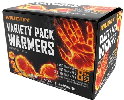 Muddy Warmer Bulk Pack / (8) Each Hand, Toe & XL Warmers