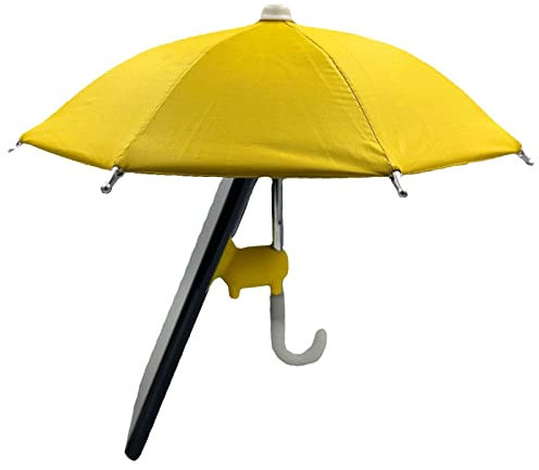 LINGJIONG Phone Umbrella Suction Cup Cellphone Stand Holder, Outdoor Phone Umbrella Sun Hood Sunshade Holder, Cute Phone Holder With Sun Umbrella, Mobile Phone Suction Cup Stand For Outdoor Travel