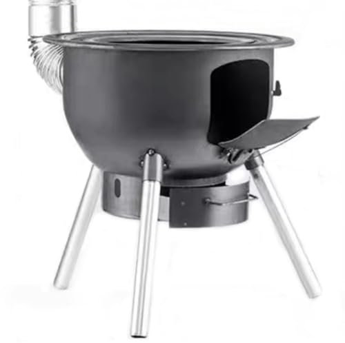 YVYKFZD Poêle à Bois d'extérieur, Poêle à Bois de Camping Multifonctionnel, Cuisinière Bois Chauffage Portable, pour 2 à 3 Personnes Camping en Plein air, Voyage, Pique-Nique, Barbecue (Size : 53x52c