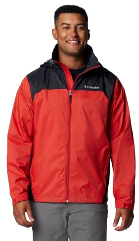 Columbia Men's Glennaker Lake II Rain Jacket, Sail Red/Black, 5X
