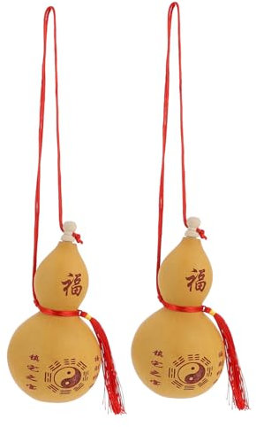 Ciieeo 2pcs Natural Gourd Ornaments Decorative Gourds for Home Decor Unique Craftsmanship for Tabletop Decoration and Meaningful
