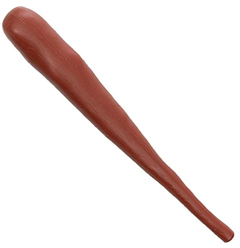 Acan Tradineur - Maza cavernícola de plástico marrón, complemento para Disfraces de Adulto, Carnaval, Halloween, Cosplay, Fiestas, 49 cm