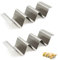 NUWIQ 2 Stück Taco Halter Ständer, Halter Ständer in Wellenform, Edelstahl Taco Halter, Halter Set/Hotdog Halterung, mit Griffen für Halten Tacos, Sandwiches, Hot Dogs und Pfannkuchen