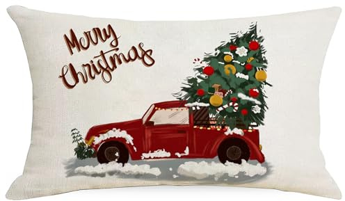 Kissenbezug Weihnachten 30x50, Leinen Weihnachts Kissenbezüge Winter(A1) | Kissenhülle Weihnachten, Weihnachtliche Kissenbezüge, Christmas Pillow Covers, Weihnachtsdeko Weihnachtskissenbezug Für Sofa
