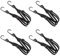4er Pack Spanngummi mit Haken, Expander für Tankrucksack und Motorrad, Gepäcknetz, Kurze Zurrgurte mit 4 Schiebeverschlüssen, 60 cm + 90 cm, Ideal für Motorrad, Fahrrad und mehr