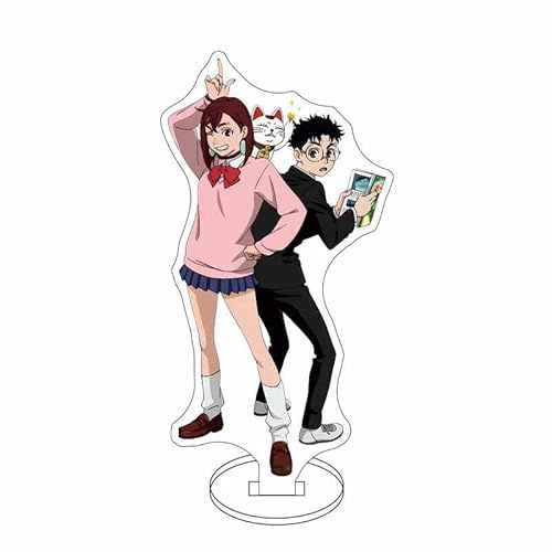Zhongkaihua Anime Dan Da Dan Figur Acryl Ständer 4 Stück Ayase Momo/Okarun/Ayase/Shiratori Aira Figur 15 cm Acryl Stehmodell Kollektion Desktop Dekorationen Geschenke