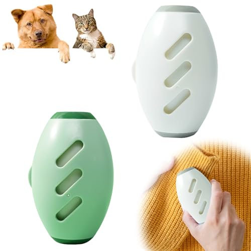 Generic Reusable Lint Roller Ball, Pet Hair Remover, Carpet Hair Remover Tool, Silicone Reusable Sticky Roller (Greener+ White)