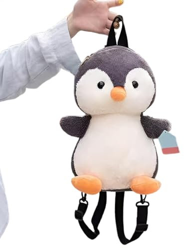 Pinguin-Rucksack, Pinguin-Rucksack für Mädchen | Cartoon Puppe Stofftier Rucksack - Ozeanarium-Pinguin-Themendekoration, kuscheliges Dekokissen für Ausflüge, Kurztrips