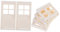 Toddmomy Realistic Miniature Door Window Sets for Dollhouse Plastic Model Accessories Enhance Play Creativity