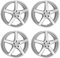 4x Dezent Felgen TY 6.5Jx16 ET40 4x100 kompatibel mit Opel Adam Agila Astra Combo Corsa Karl Meriva Tigra Vectra