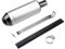 Silencieux d'échappement Silencieux D'échappement Universel 28 Mm pour Moto Tout-Terrain Pit Bike Quad Scooter Motocross 125-250 Cm³ Pot d échappement