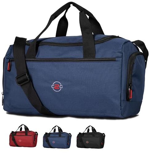 Sporttasche klein 18L – kompakte Gym Bag für Damen & Herren | Trainingstasche/kleine Reisetasche | robuste Sporttasche Herren & Damen – ideal für Fitness, Schwimmen, Sauna & Freizeit (Navy-klein)