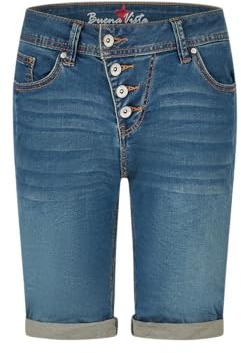 Buena Vista Damen Jeans Short Malibu (DE/NL/SE/PL, Alphanumerisch, XL, Regular, Regular, dark stone)