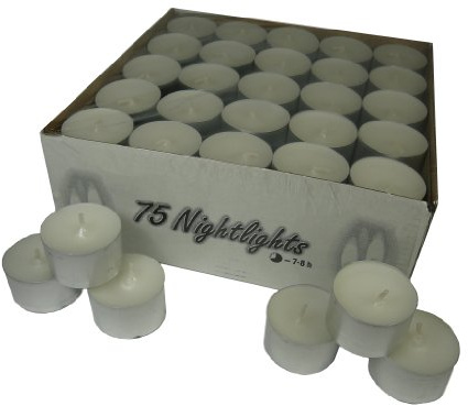 long burning tealights, pack of 75