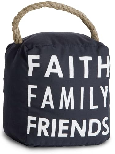 Pavilion Gift Company 72159 Faith Family Friends Door Stopper, 5 by 6-Inch