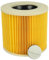 vhbw 1x filtro a pieghe piatte compatibile con Kärcher WD 1, WD 3.200, WD 3.300 M, WD 3.500 P aspirapolvere - giallo
