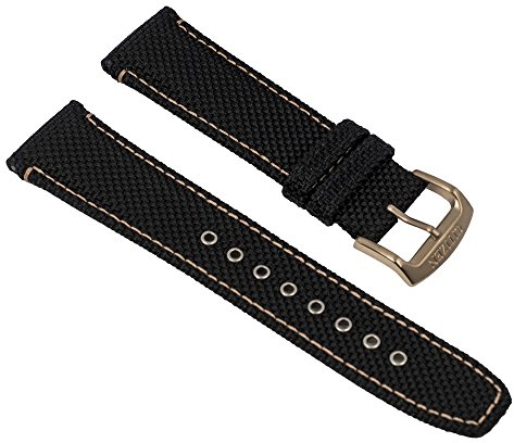 CITIZEN Uhrenarmband Textil schwarz 22mm Eco Drive Sports AW1523-01E 28563