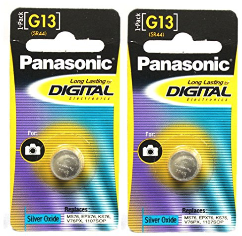 Panasonic LR44 Micro Alkali-Knopfzelle, 1.5V, 2er Pack, Alkaline
