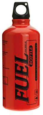 Laken Botella de Aluminio Roja para Almacenar 0,6L de combustible Boca Estrecha Uso NO Alimentario